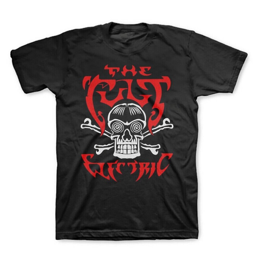 The Cult Electric Skull T-Shirt Vintage Rock Band Graphic Fan Tee 89